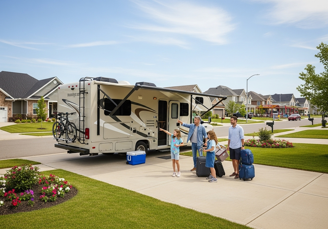 RV parking at vacation destinations